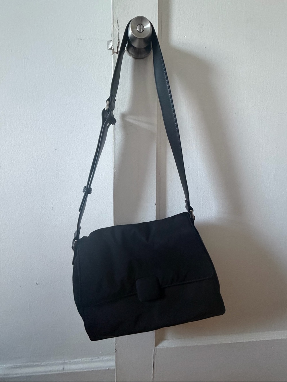 Charles & Keith Black Quilted Flap Crossbody Bag